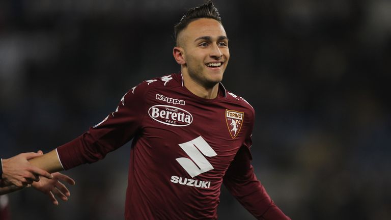 ROME, ITALY - DECEMBER 11:  Simone Edera of Torino FC celebrates after scoring the team's third goal during the Serie A match between SS Lazio and Torino F