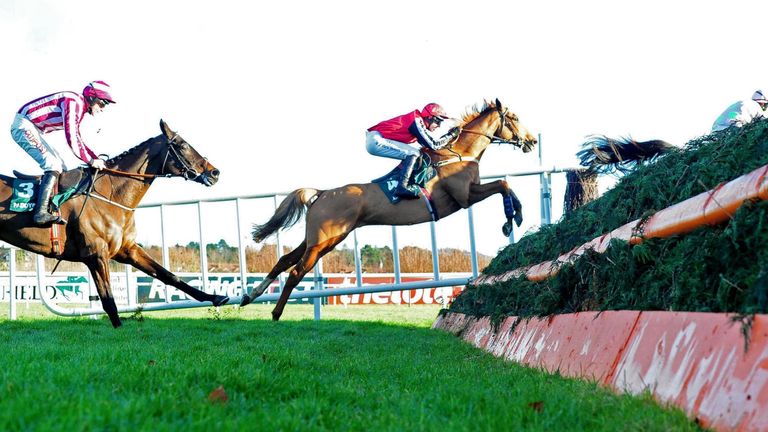 Simply Ned ridden by Mark Walsh go on to win the Paddy's Rewards Club Chase after Min and Paul Townend are disqualified in a stewards enquiry during day tw