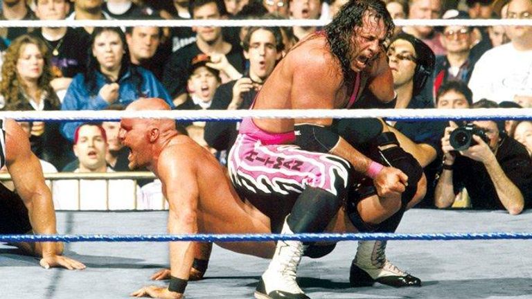 The WrestleMania XIII match between Steve Austin and Bret Hart saw the perfect execution of the ultra-rare 'double turn'