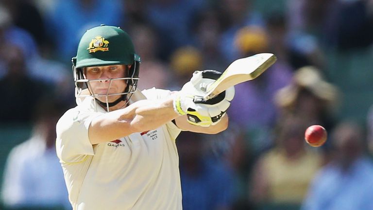 MELBOURNE, AUSTRALIA - DECEMBER 26:  Steve Smith of Australia bats during day one of the Fourth Test Match in the 2017/18 Ashes series between Australia an