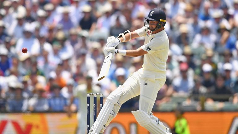 Stuart Broad of England bats during day two of the Third Test match during the 2017/18 Ashes