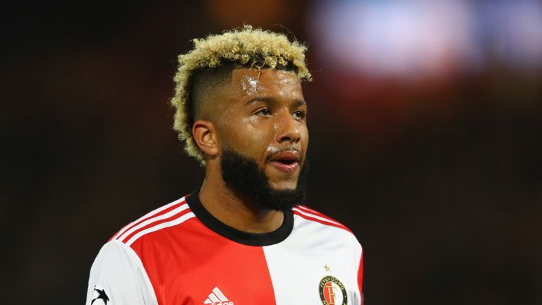 ROTTERDAM, NETHERLANDS - SEPTEMBER 13:  Tonny Vilhena of Feyenoord during the UEFA Champions League group F match between Feyenoord and Manchester City at 
