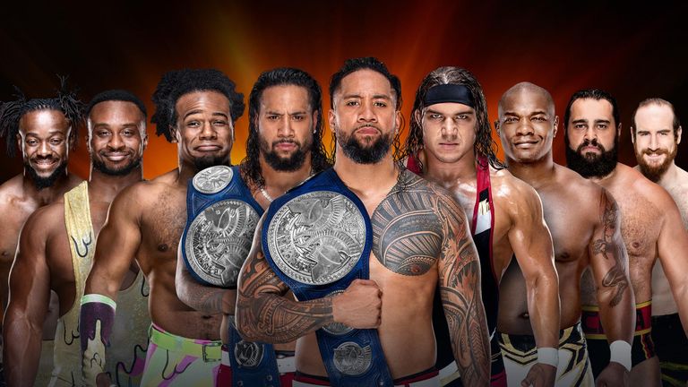 The SmackDown tag titles will be on the line in a fatal four-way match