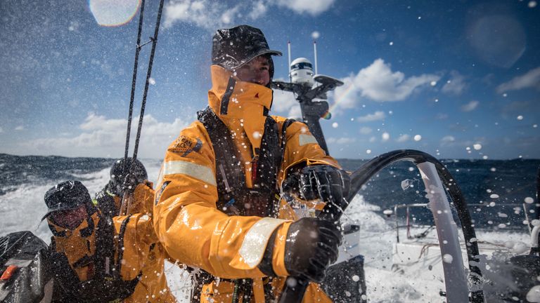 Leg 3, Cape Town to Melbourne, day 06, on board Turn the Tide on Plastic. Photo by Jeremie Lecaudey/Volvo Ocean Race. 15 December, 2017.