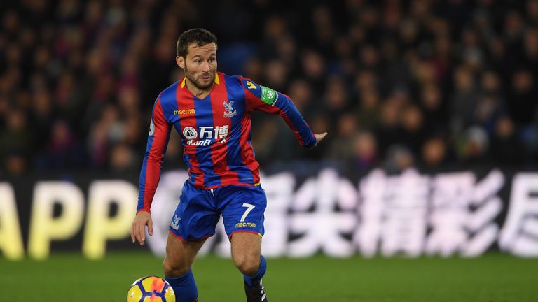 Yohan Cabaye of Crystal Palace in action