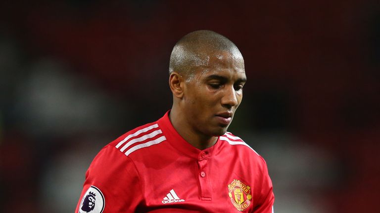 MANCHESTER, ENGLAND - DECEMBER 30:  Ashley Young of Manchester United looks thoughtful after the Premier League match between Manchester United and Southam
