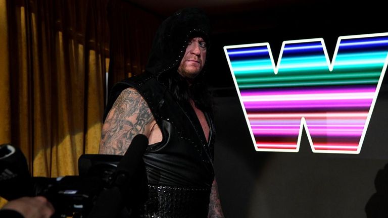 The Undertaker addressed the crowd at the 