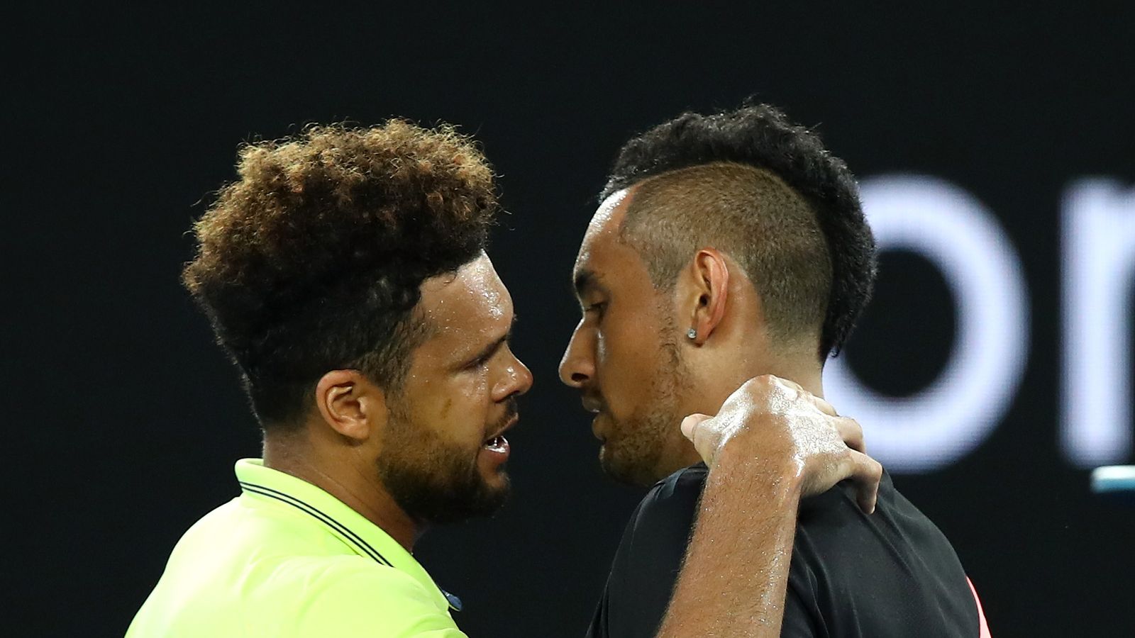 Nick Kyrgios and JoWilfried Tsonga entertain the Australian Open crowd Tennis News Sky Sports