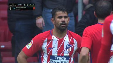 Costa scores and gets sent off!