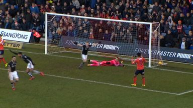 Luton's goalie gaffe