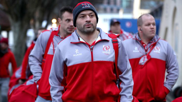 Ulster's Rory Best arrives at the Kingspan Stadium