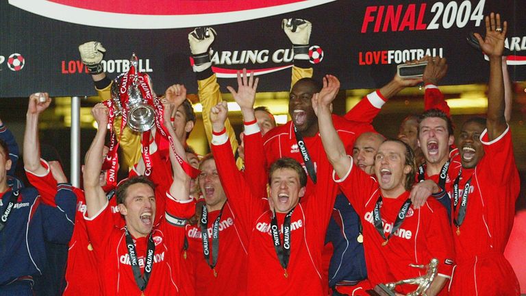 McClaren was manager of Middlesbrough when they won the League Cup in 2004