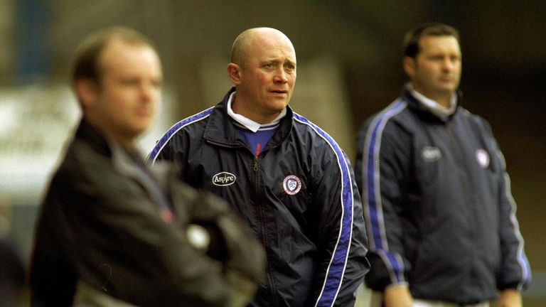Nicky Law during his time in charge of Chesterfield in 2001