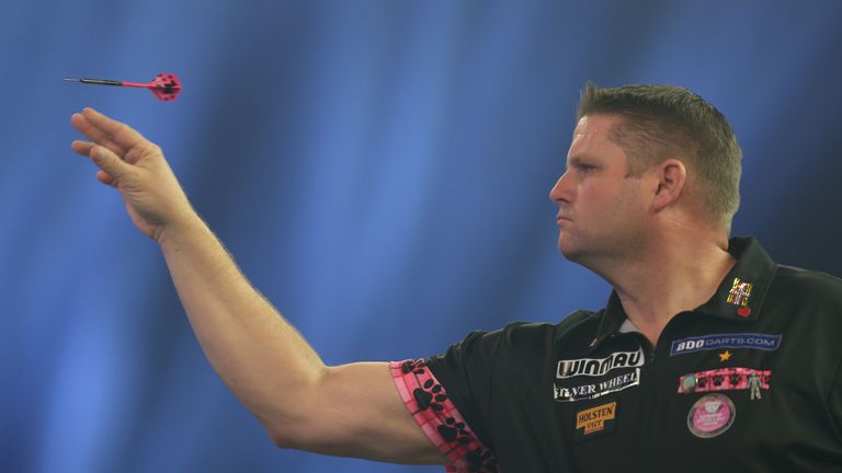 THURROCK, ENGLAND - JANUARY 10:  Scott Mitchell of England in action during Day Four of the BDO World Darts Championship at Lakeside Shopping Centre on Jan