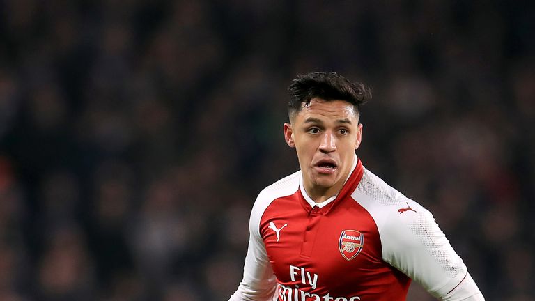 Arsenal's Alexis Sanchez during the Carabao Cup Semi Final, First Leg match at Stamford Bridge