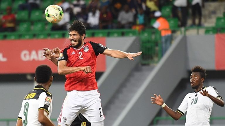 Ali Gabr in action for Egypt