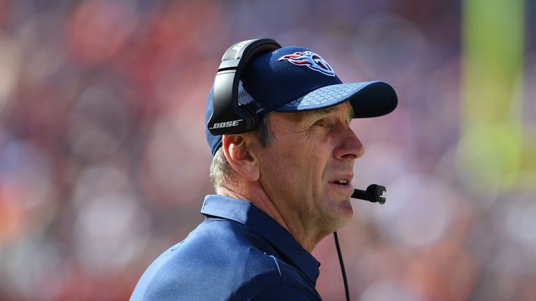 Head coach Mike Mularkey of the Tennessee Titans