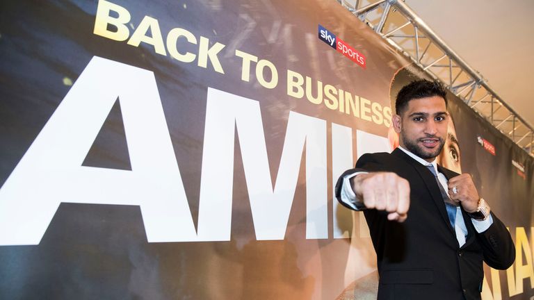 Amir Khan is back on Sky Sports with Matchroom