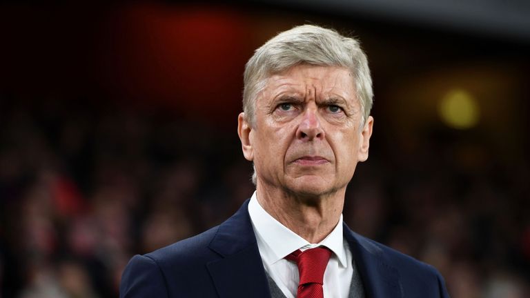 Arsene Wenger prior to kick-off before the Premier League match between Arsenal and Chelsea at Emirates Stadium