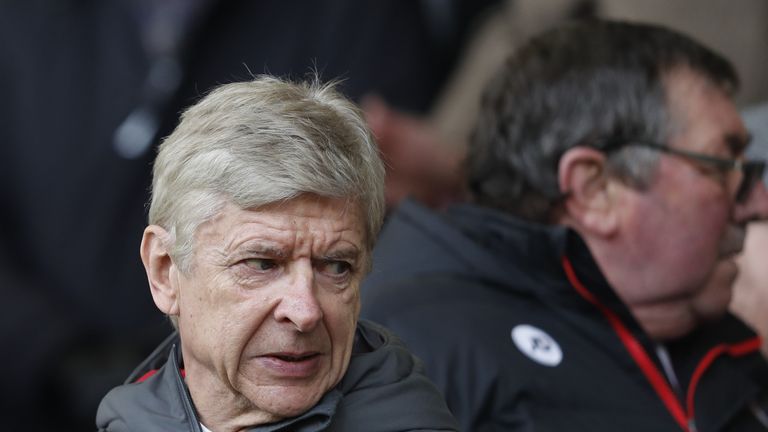 Arsenal's French manager Arsene Wenger looks on from the stands before the English Premier League football match between Bournemouth and Arsenal at the Vit