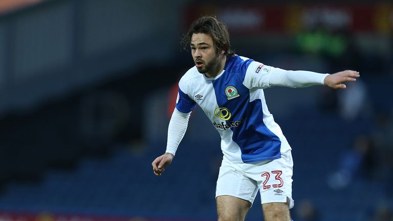 BLACKBURN, ENGLAND - JANUARY 27:  Bradley Dack of Blackburn Rovers in action during the Sky Bet League One match between Blackburn Rovers and Northampton T