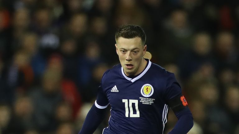 Callum McGregor was one of seven Celtic players named in Scotland's squad for their last friendly
