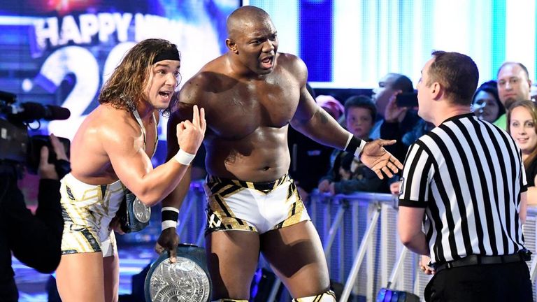 Chad Gable and Shelton Benjamin thought they had the SmackDown tag titles won