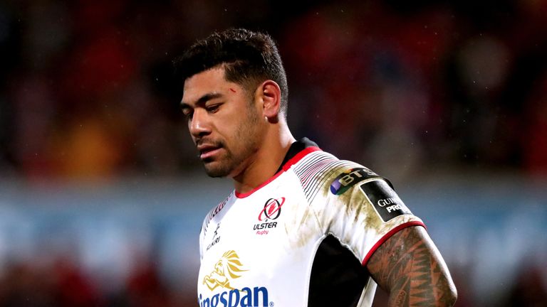 Guinness PRO14, Kingspan Stadium, Belfast 1/1/2018.Ulster vs Munster.Ulster's Charles Piutau dejected after his side conceded their second try.