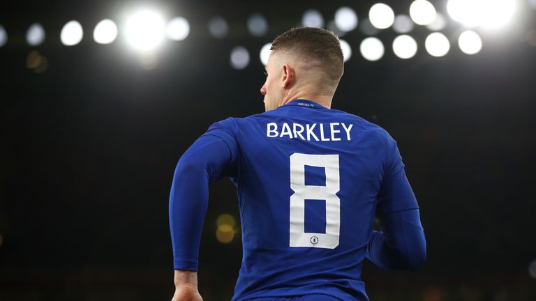 LONDON, ENGLAND - JANUARY 24:  Ross Barkley of Chelsea during the Carabao Cup Semi-Final Second Leg at Emirates Stadium on January 24, 2018 in London, Engl