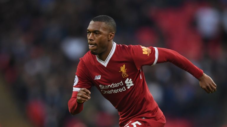 LONDON, ENGLAND - OCTOBER 22:  Daniel Sturridge of Liverpool runs with the ball during the Premier League match between Tottenham Hotspur and Liverpool at 