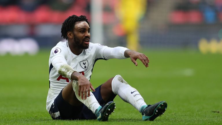 Danny Rose during the Premier League match between Tottenham Hotspur and Southampton