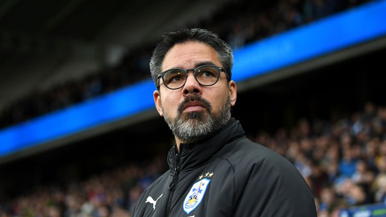  David Wagner looks on during the match with Birmingham