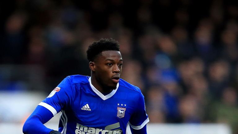 IPSWICH, ENGLAND - JANUARY 06:  Dominic Iorfa of Ipswich Town during the Emirates FA Cup third round match between Ipswich Town and Sheffield United at Por
