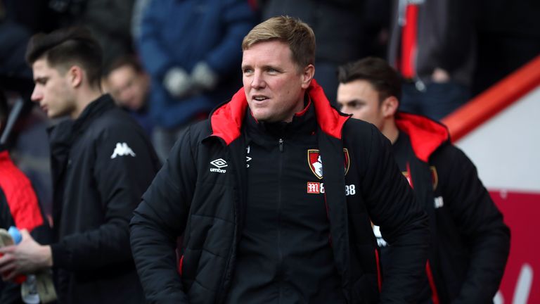 AFC Bournemouth manager Eddie Howe during the FA Cup, third round match at the Vitality Stadium, Bournemouth.