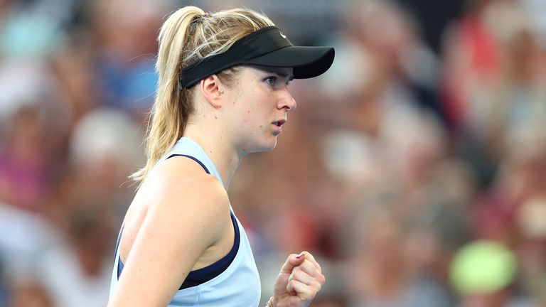 Elina Svitolina is through to the semi finals in Brisbane