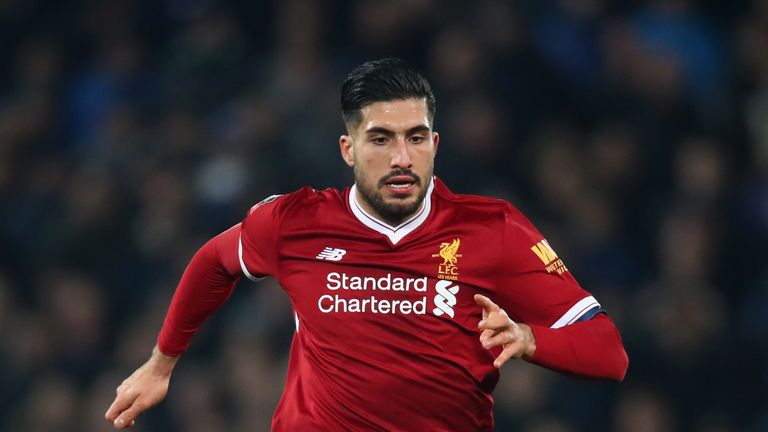 Emre Can of Liverpool in action