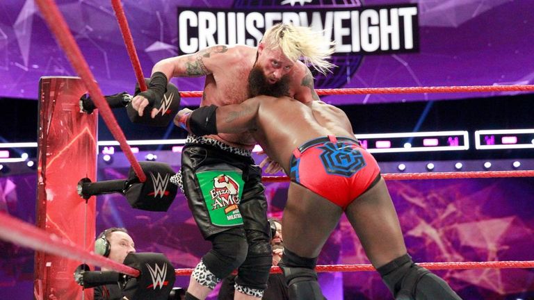 Enzo Amore lost by countout to Cedric Alexander, and therefore remains cruiserweight champion