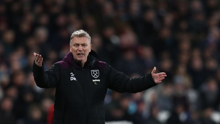 LONDON, ENGLAND - JANUARY 20: David Moyes manager of West Ham United during the Premier League match between West Ham United and AFC Bournemouth at London 