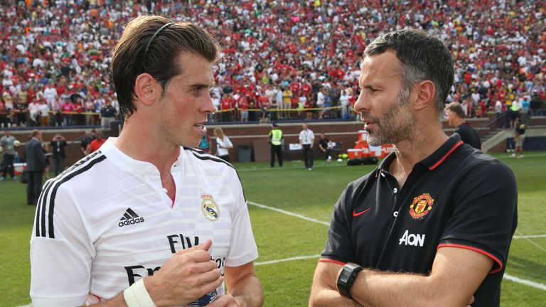 Gareth Bale and Ryan Giggs pictured at the International Champions Cup in 2014