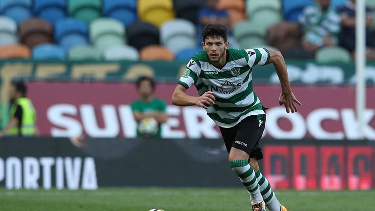 LISBON, PORTUGAL - JULY 29: Sporting CP defender Tobias Figueiredo from Portugal during the Five Violins Trophy match between Sporting CP and AC Fiorentina