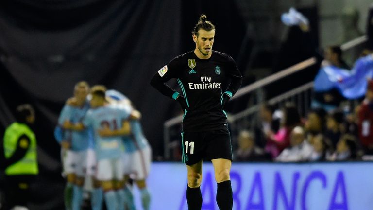 Gareth Bale scored twice but Real Madrid fell further behind Barcelona at the top of La Liga after a 2-2 draw with Celta Vigo