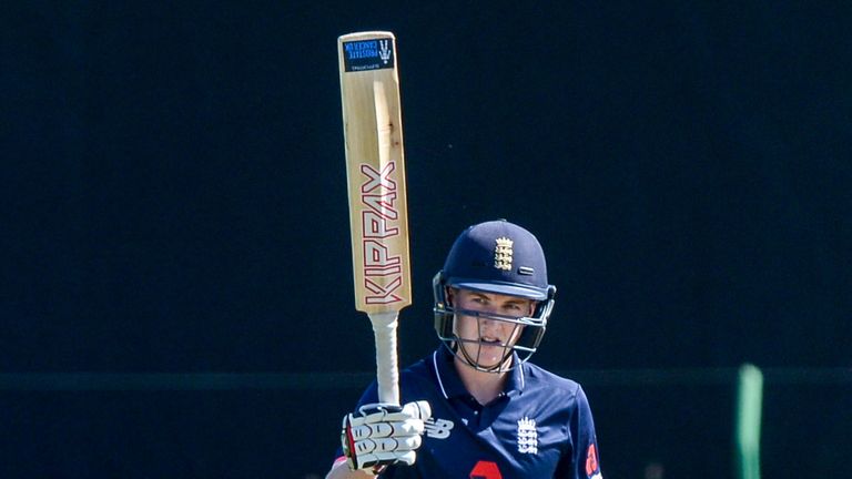 POTCHEFSTROOM, SOUTH AFRICA - DECEMBER 03:  Harry Brook of England on the occasion of his half century during the U/19 Tri Series match between South Afric