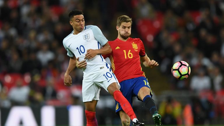  Inigo Martinez in action for Spain 