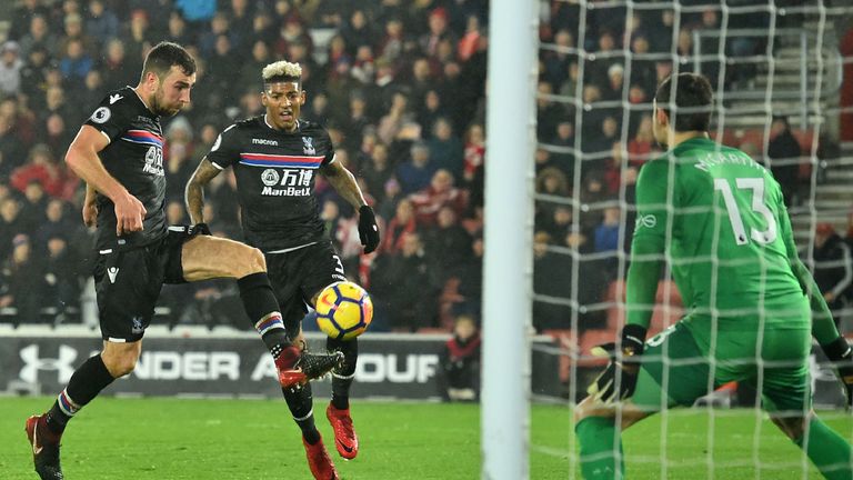 James McArthur scores Crystal Palace's equaliser