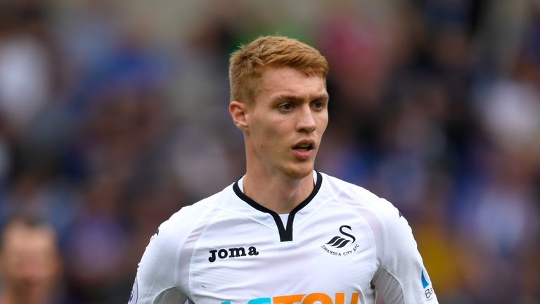 BIRMINGHAM, ENGLAND - JULY 29:  Swansea player Jay Fulton in action during the Pre Season Friendly match between Birmingham City and Swansea City at St And