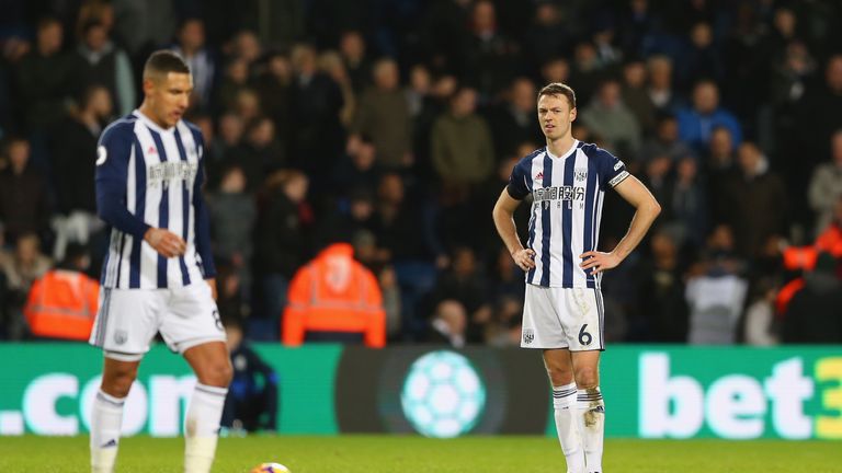 West Brom's Jonny Evans has been linked with a move to Manchester City
