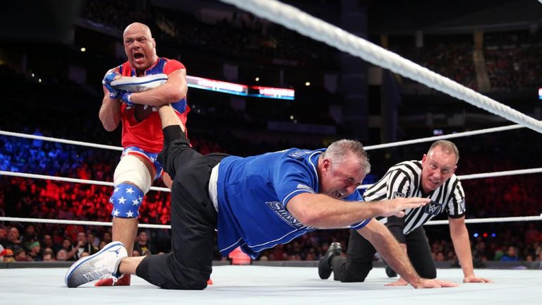 Kurt Angle was back in the ring at last year's Survivor Series