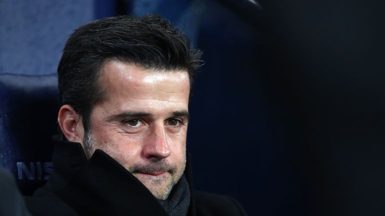 MANCHESTER, ENGLAND - JANUARY 02: Marco Silva, Manager of Watford looks on prior to the Premier League match between Manchester City and Watford at Etihad 