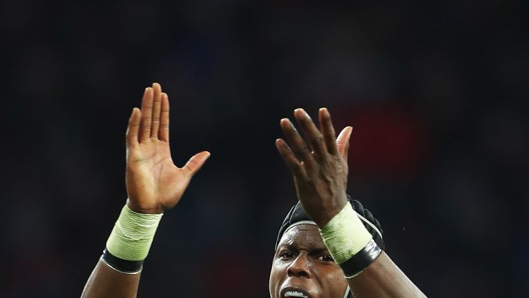 Maro Itoje of England reacts during the Old Mutual Wealth Series match between England and Samoa at Twickenham Stadium - Autumn 2017