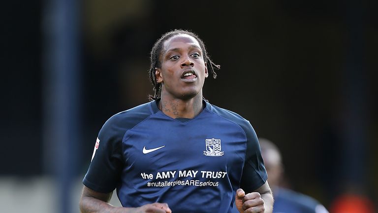 Nile Ranger in action during the Sky Bet League One match between Southend United and Northampton Town at Roots Hall on September 16, 2017